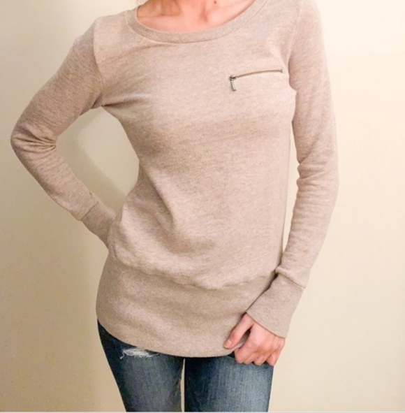 LOFT Tops - Ann Taylor LOFT Textured Knit Sweatshirt - Size Small